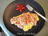 Scrambled Eggs with Tarragon Cream (with ham)