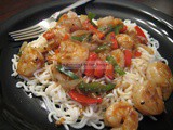 Shrimp Stir-Fry on Shirataki Noodles