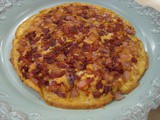 Upside-Down Bacon-Onion Omelet