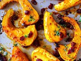 Orange Glazed Carnival Squash