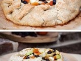 Rustic Crostada with Apples and Dried Fruit Baked in a Wood-Fired Oven