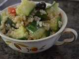 Quinoa and Cucumber Salad with Zesty Garlic Dressing