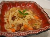 Chicken Meatball Noodle Soup