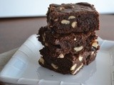 Classic Brownies with Salted Cashews