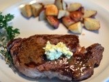 Ribeye Steaks with Goat Cheese & Lemon Honey Mustard Sauce