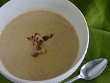 Roasted Cauliflower and Aged White Cheddar Soup