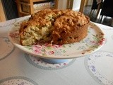 Autumn apple and walnut cake