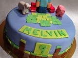 Minecraft-tårta
