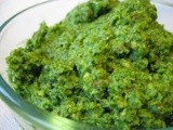 Arugula and Garlic Scape Pesto