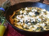 Banana Pepper, Kale and Summer Squash Frittata