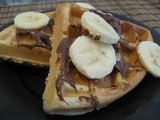 Banana Waffles with Nutella