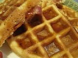 Bourbon Kissed Bacon Waffles