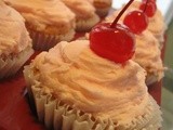 Buried Cherry Almond Cupcakes