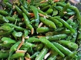 Chilled Cilantro Green Bean Salad with Almonds