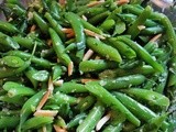 Chilled Cilantro Green Bean Salad with Almonds