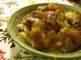 CInnamon Raisan Bread Pudding with Bourbon Sauce