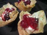 Cranberry Phyllo Baskets