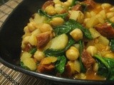 Garbanzos with Chorizo and Spinach