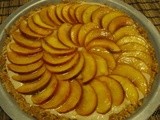 Nectarine and Cashew Cream Tart *gluten and mostly dairy free