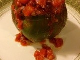 Peppers Stuffed with Farro and Italian Sausage