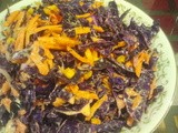 Roasted Corn and Red Cabbage Slaw