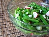 Snap Pea and Cucumber Salad with Radish and Dill