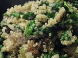 Spinach Quinoa Salad with Roasted Garlic and Cumin