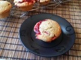 Thyme-spiked Strawberry Rhubarb Muffins
