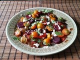 Tomato Beet Salad with Balsamic Dressing