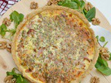 Bacon, Mozzarella & Walnut Quiche #BakeoftheWeek