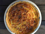 Bacon, Onion & Basil Quiche #Bakeoftheweek