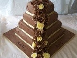 Chocolate Roses Wedding Cake – Cake of the Week