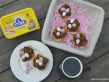 Easter Nest Cupcakes with Stork