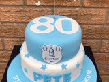 Everton Football Birthday Cake