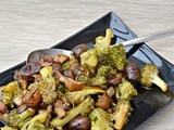 Leftover Broccoli, Chestnut & Mushroom Bake