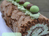 Mint Aero Swiss Roll #Bakeoftheweek