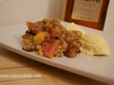 Peach, Marzipan & Amaretto Crumble