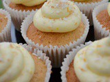 Toasted Coconut Cupcakes with Orange Buttercream Frosting