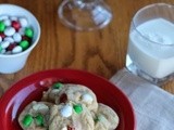 Brown Butter White Chocolate Mint m&m Cookies