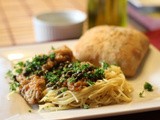 Chicken Piccata with Rosemary Ciabatta