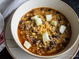 Chipotle Turkey Chili with Apples and Cheddar