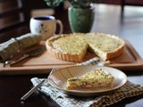 Ham and Cheese Quiche with Fresh Spinach