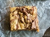 Peanut Butter and Chocolate Chip Nutella Swirled Blondies