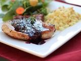 Pork Chops with Blackberry Sauce