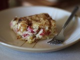 Rhubarb-Buttermilk Coffee Cake