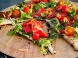 Tomato Salad-Topped Grilled Pizza