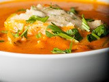 Creamy Creole Soup with Gluten-Free Cornmeal Dumplings Recipe