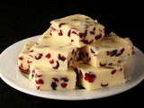 Easy Orange Cranberry White Chocolate Fudge