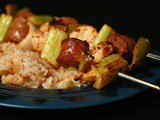 Grilled Jambalaya Skewers