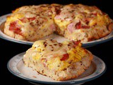 Ham and Swiss Breakfast Pizza